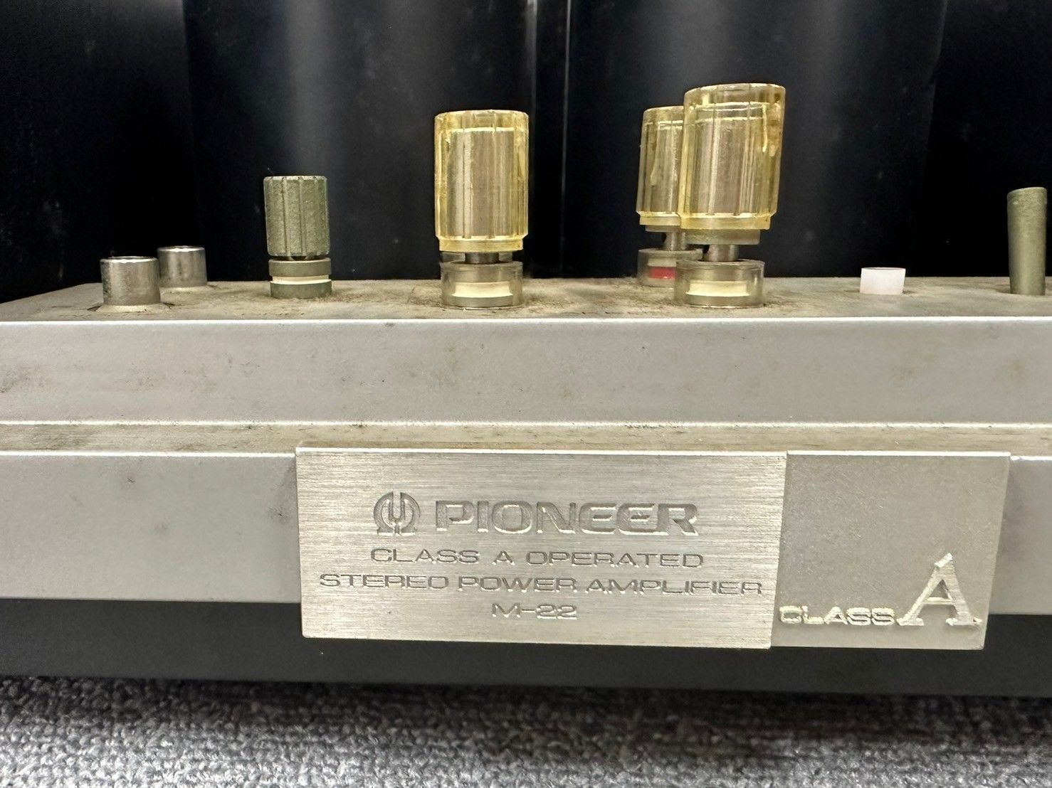 CH P707-CH4-1156 Pioneer M-22 STEREO POWER AMPLIFIER ステレオパワーアンプ 通電確認済み