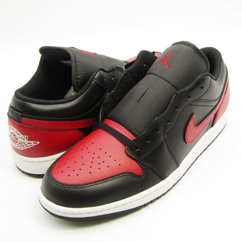 【新品未使用】Nike Air Jordan 1 Low ブラック/レッド NIKE AIR JORDAN 1 LOW 