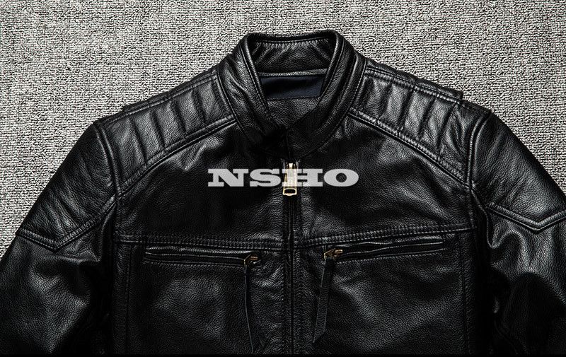 上質 革ジャン カウハイド メンズ 50's パテッド シングル ライダース