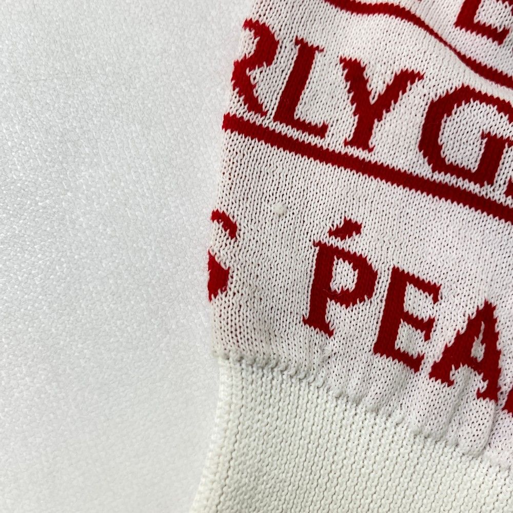 PEARLY GATES パーリーゲイツ　ニット　セーター　総柄　ホワイト　1 PEARLY GATES パーリーゲイツ 2024年モデル ニットセーター ロゴ 総柄