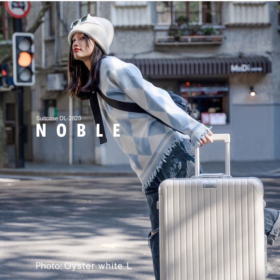 2021人気No.1の 【Lサイズ オイスターホワイト】 NOBLE スーツケース DL-2823
