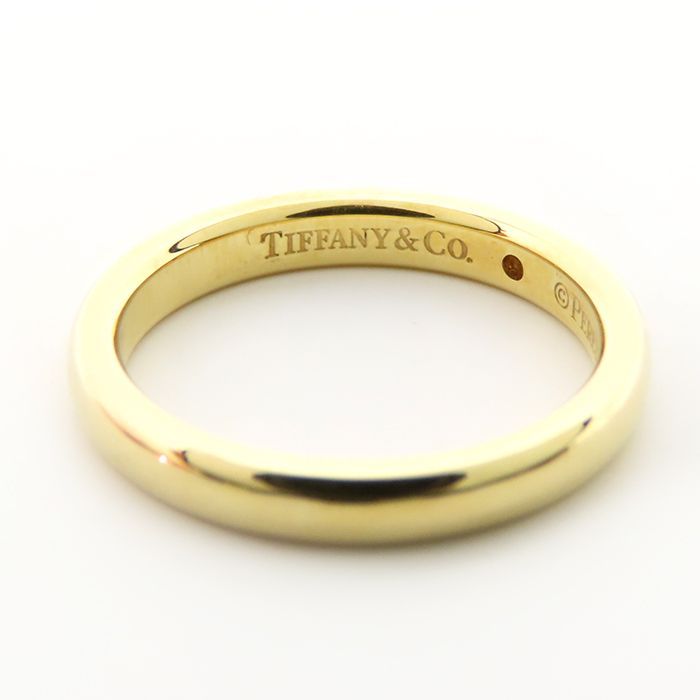 ゴールド ダイヤモンド風 バンドリング TIFFANY&Co. ティファニー フォーエバー バンド 3P ダイヤモンド