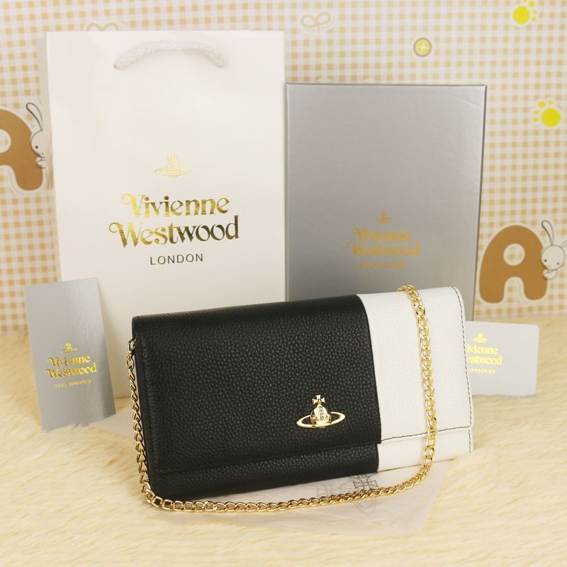 ヴィヴィアンウエストウッド　財布　二つ折り　チェーン 新品 ヴィヴィアンウエストウッド 財布 二つ折り 長財布