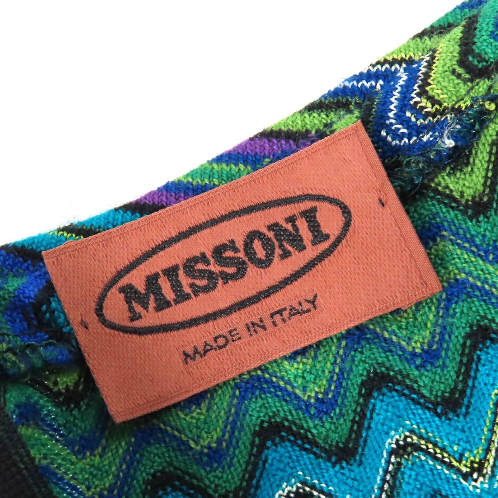 極美品△Missoni ミッソーニ ウール ジグザグ柄 長袖 ニット