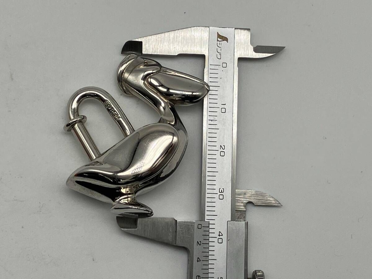 HERMES　1992年カデナ　ペリカン HERMES 1992年限定 カデナ ゴールド ペリカン チャーム 箱付き