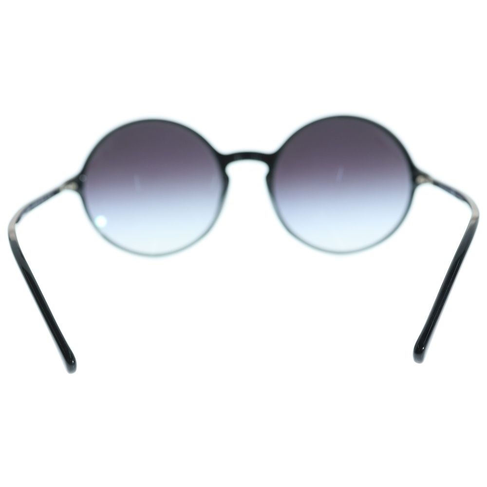 CHANEL シャネル ココマーク ロゴ ラウンドフレーム カラーレンズ サングラス メガネ 眼鏡 アイウェア シルバー金具 ブラック 5279-A