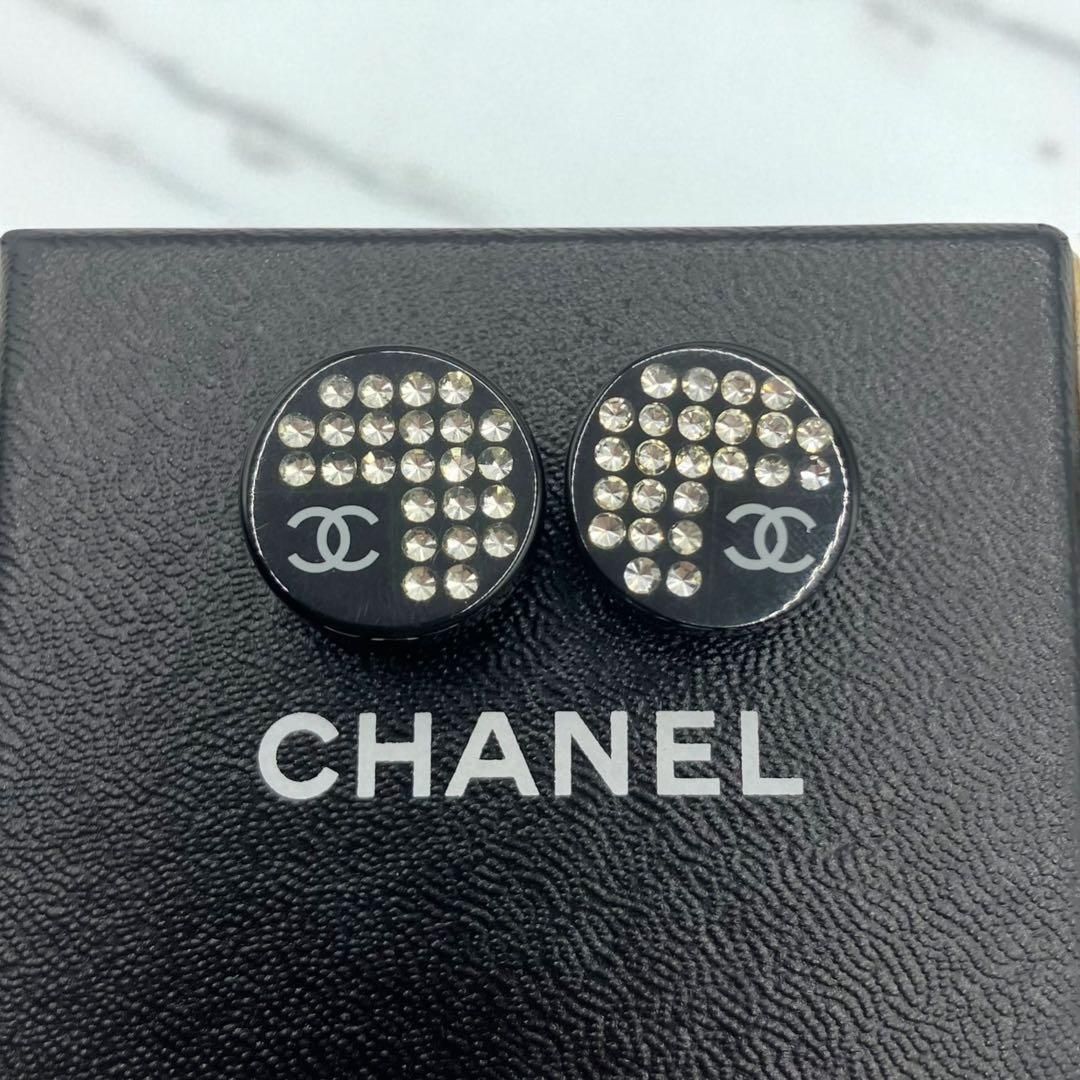 シャネル 05P ココマーク ラインストーン イヤリング
