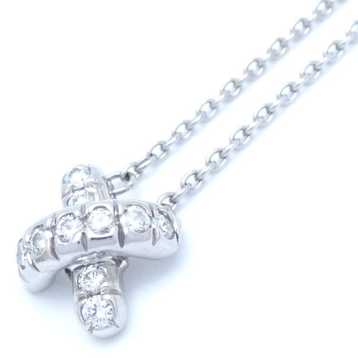 ティファニー TIFFANY&Co. クロスステッチ ダイヤモンド ネックレス
