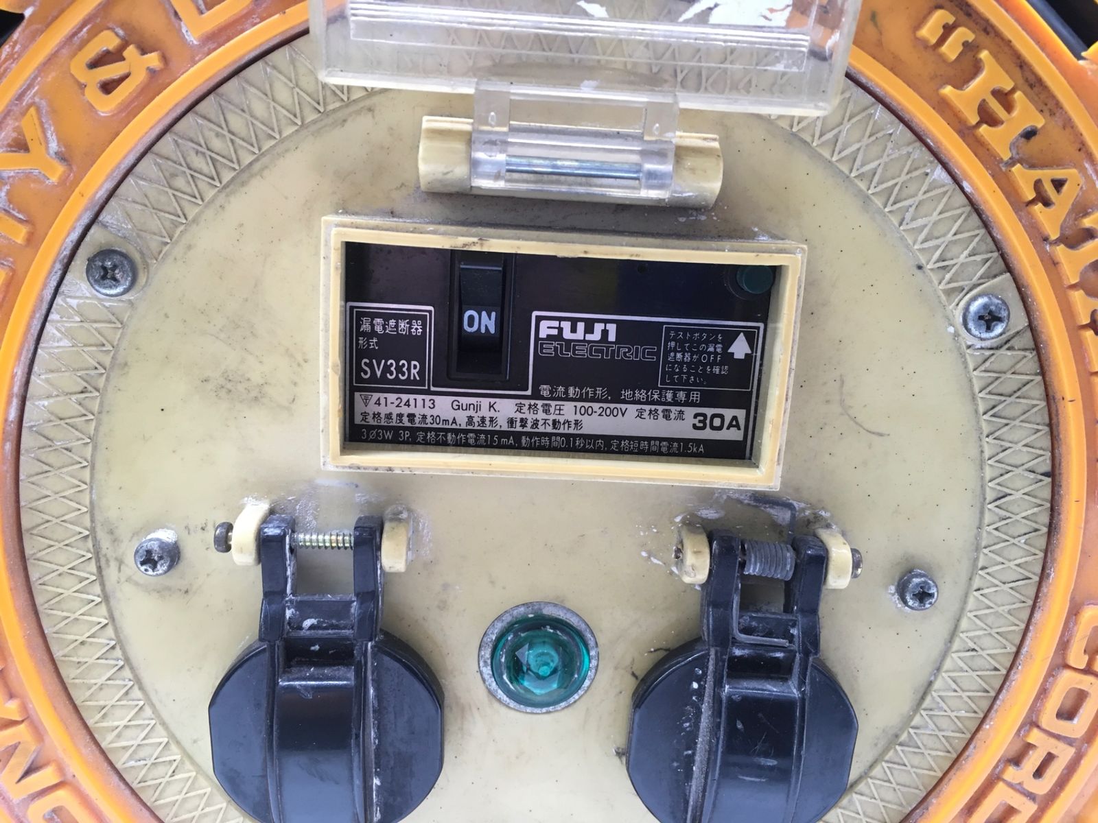 三相200V型ブレーカーリール 3.5スケア電線