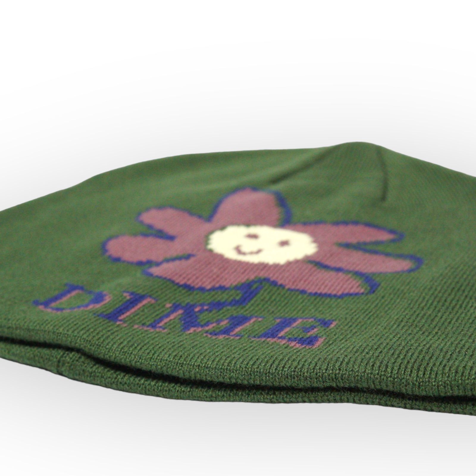 ◇DIME Cute Flower Skull Beanie ビーニー グリーン ダイムモンテ