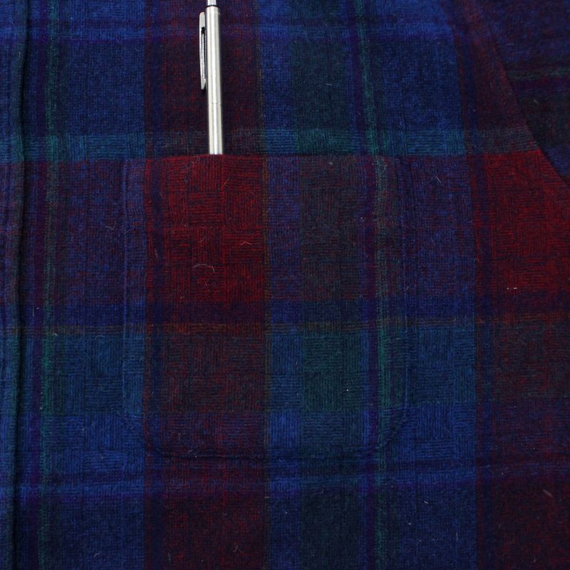 80s USA製 vintage PENDLETON チェック柄 ウール 長袖シャツ メンズ