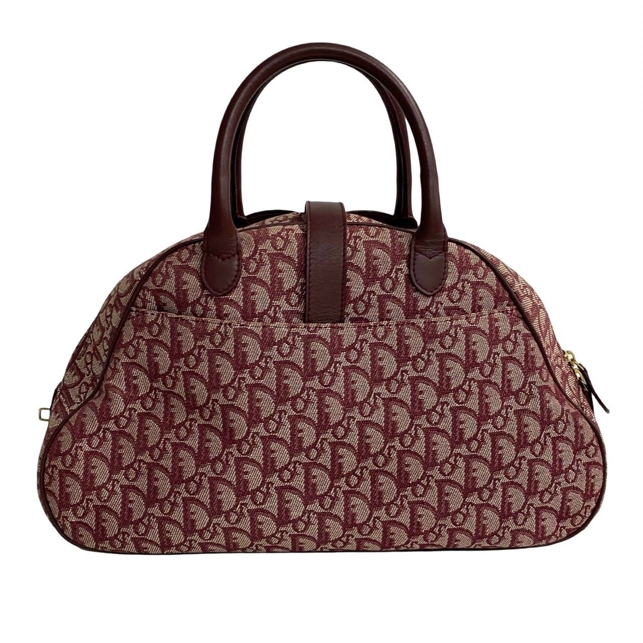 Dior ディオール トロッターボストンバッグ（ワインレッド） Christian