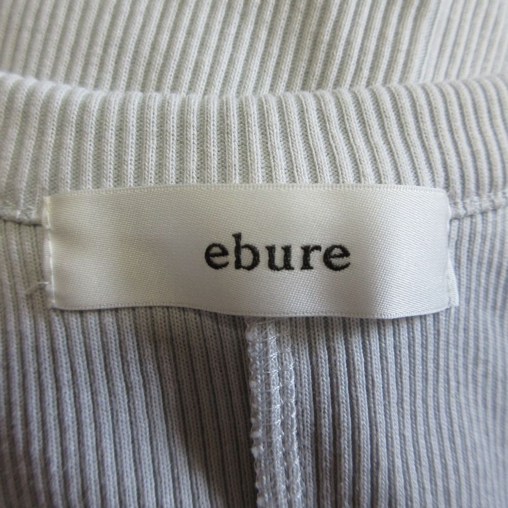美品 24AW ebure エブール ノースリーブ リブカットソー タンク
