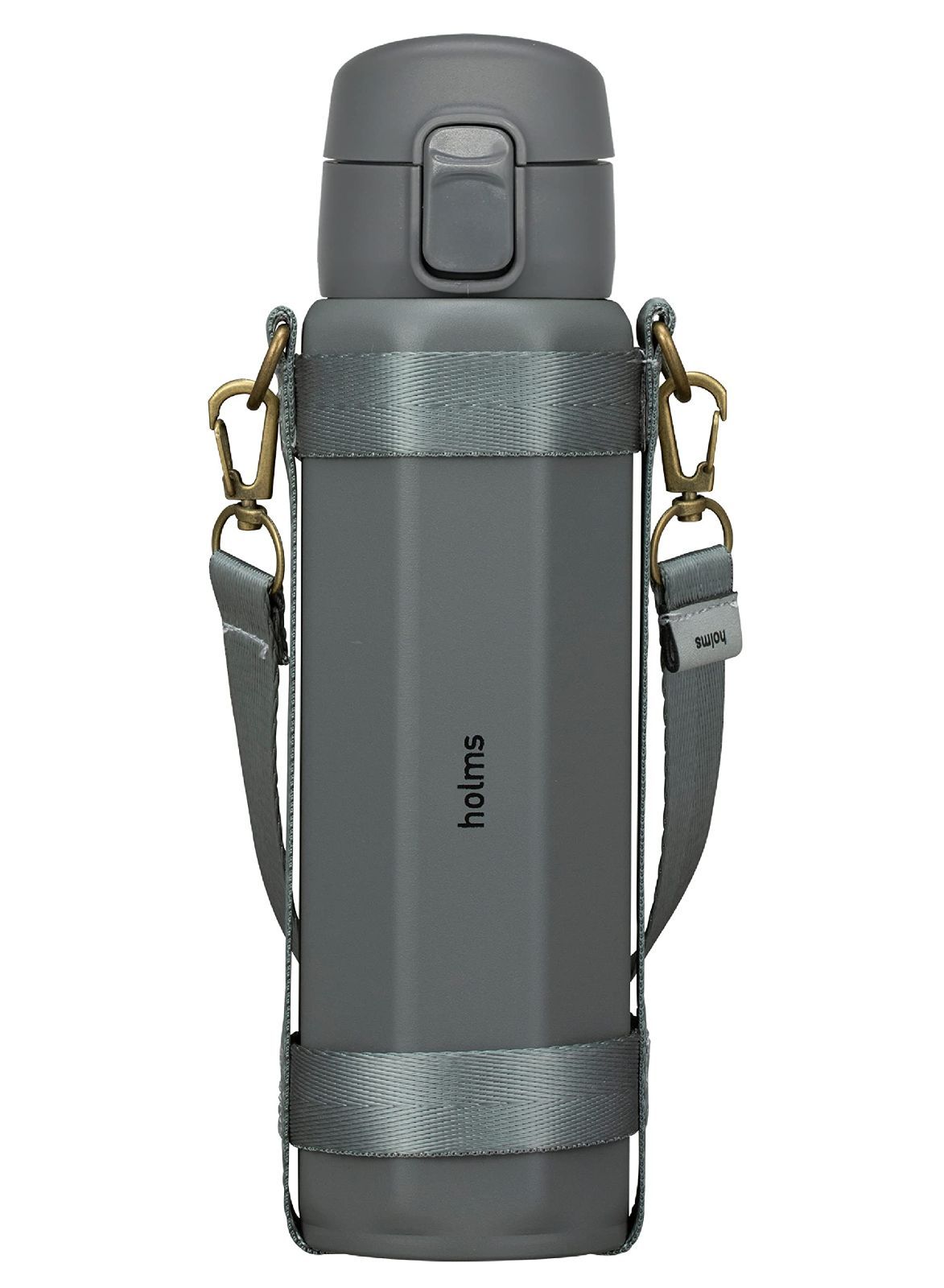 【在庫処分】JAPAN) 水筒 ワンタッチ オープン シービージャパン(CB 460ml グレー 直飲み 真空断熱 ステンレスボトル [専用ホルダー付き] オクタワンタッチボトル holms