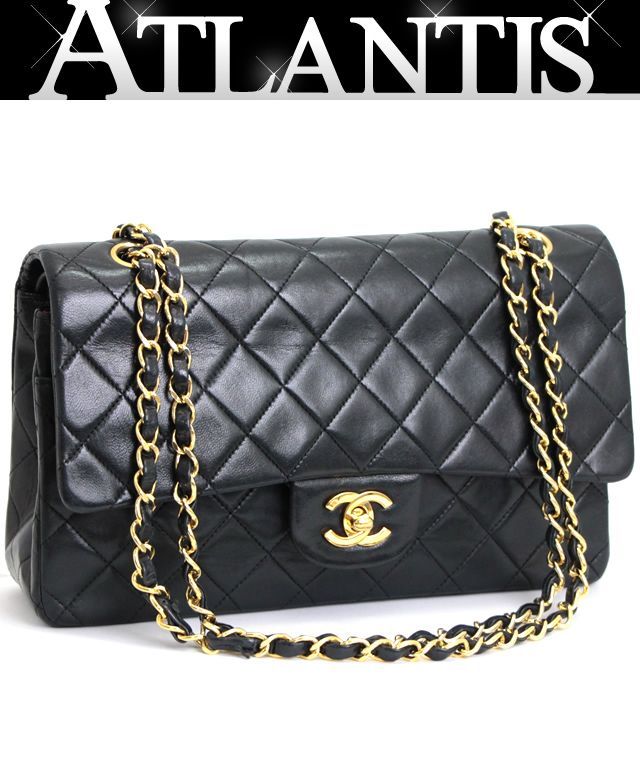 シャネル CHANEL マトラッセ25 チェーンショルダーバッグ ラムスキン