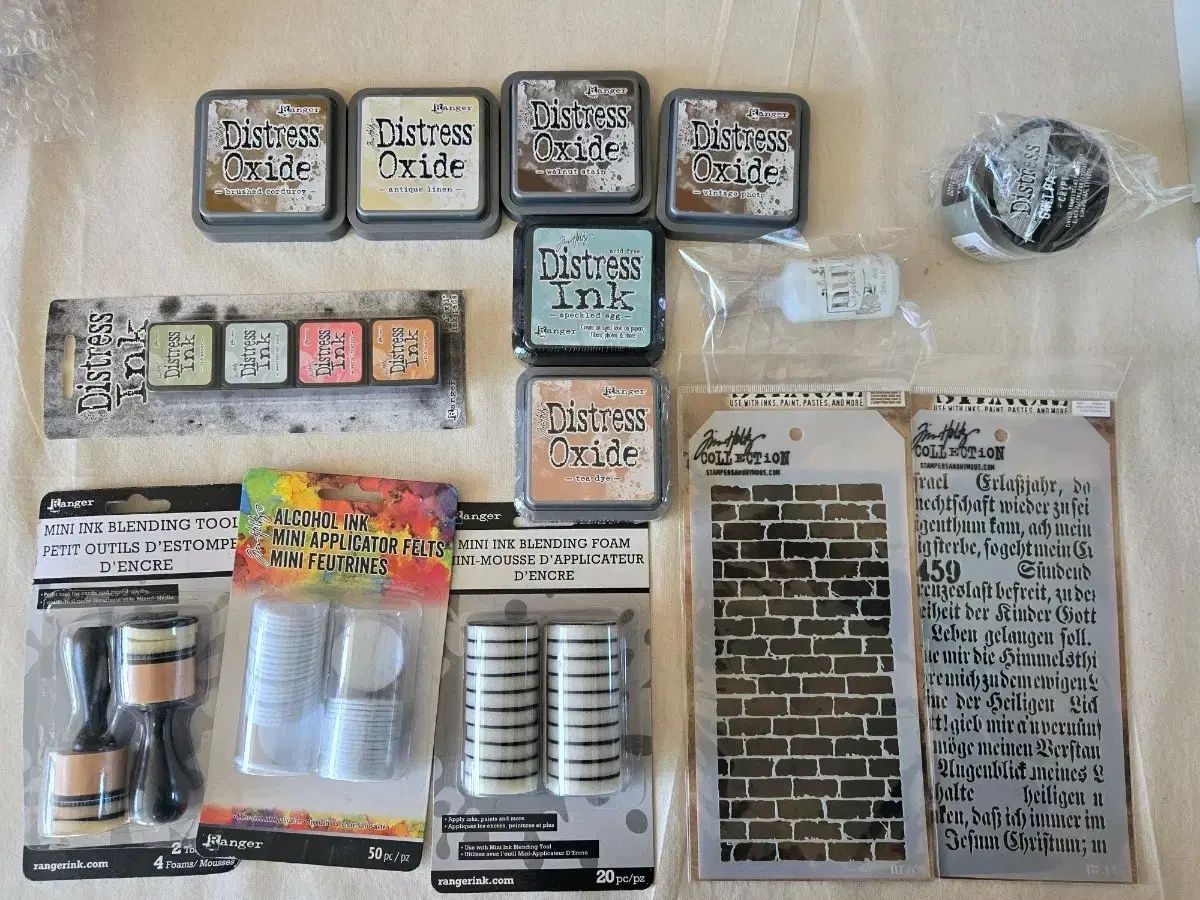 ヴィンテージデコレーションダイアリー distress インク ブレンディングツール まとめ売り