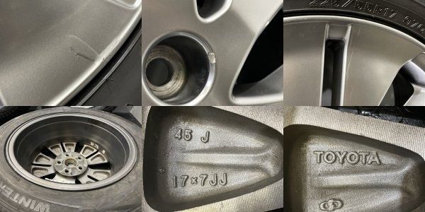 DL WM01 225/55R17】スタッドレス【トヨタ 10系アルファード 純正 