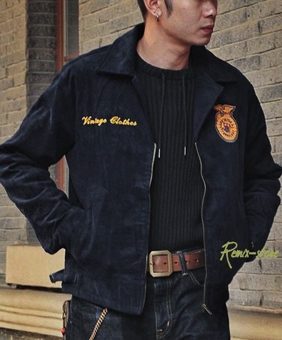 オールドファン アメリカン 復刻 FFA 刺繍コーデュロイ バーンジャケット ☆オールドファン アメリカン 復刻 FFA 刺繍コーデュロイ バーン