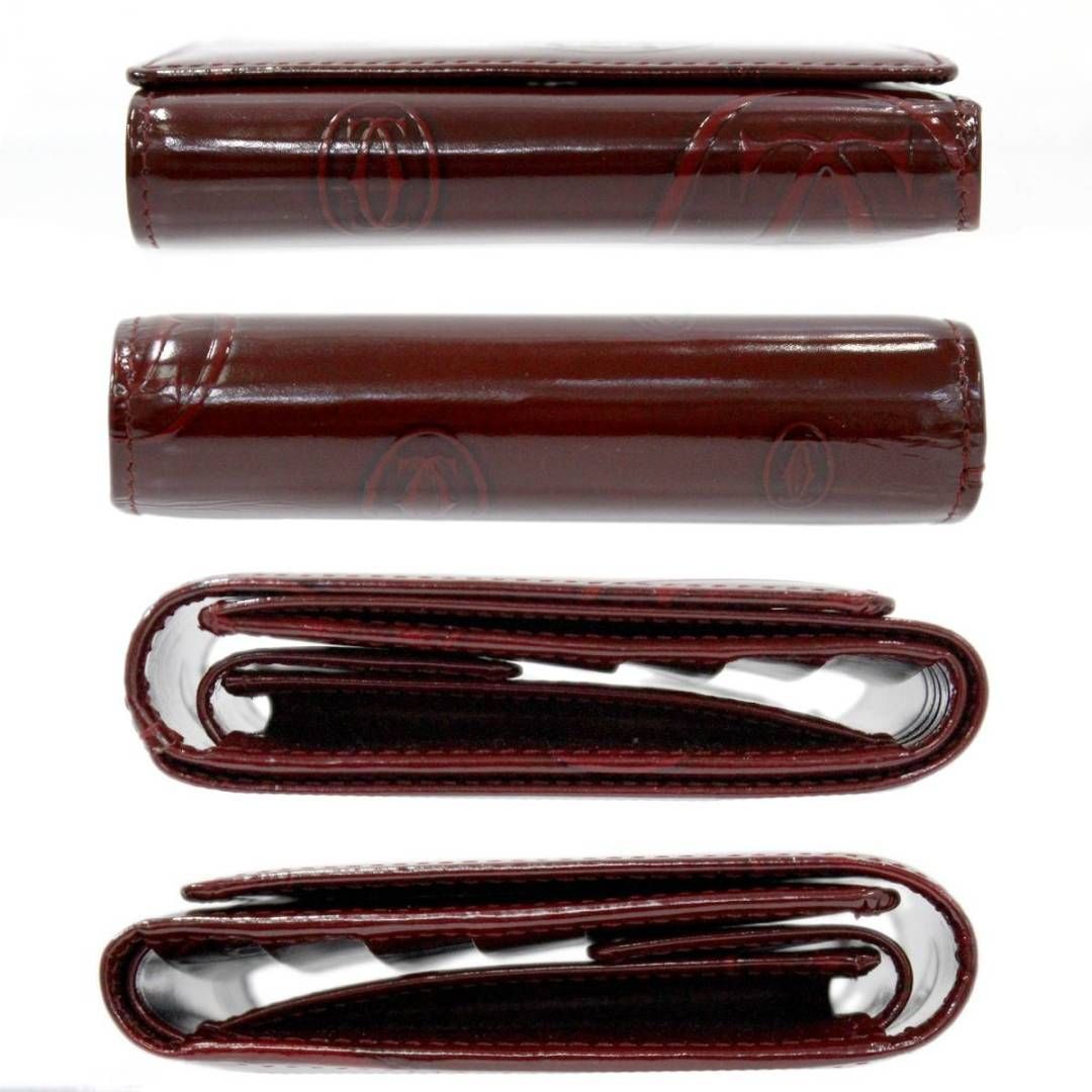 Cartier/カルティエ 三つ折り財布 ハッピーバースデー ボルドー ES A 