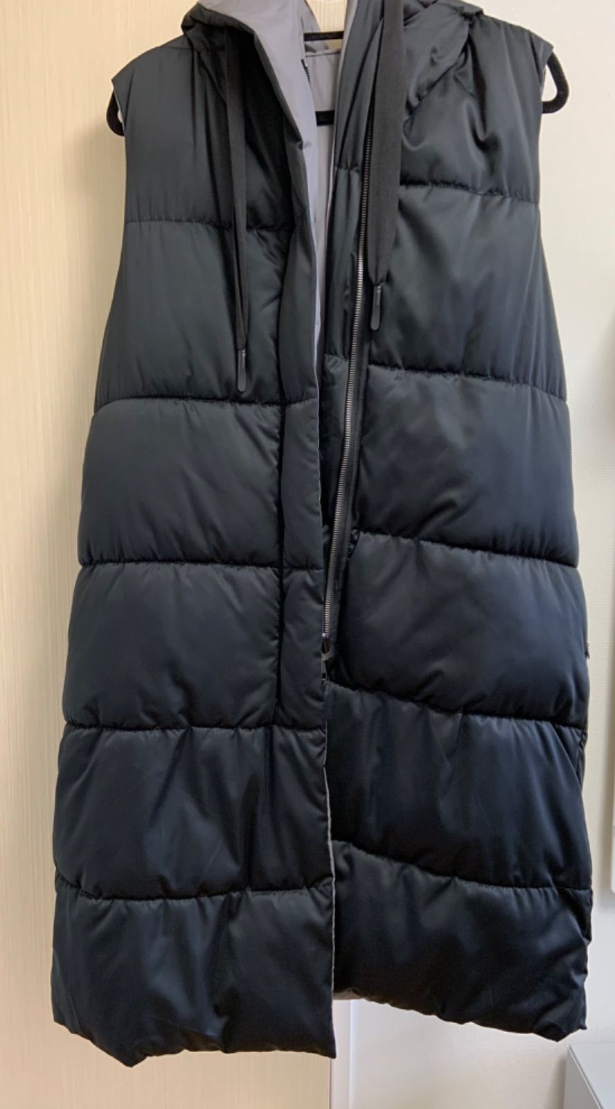 ■ZARA ザラ　レディース フーディロングダウンベスト　リバーシブル ZARA ロングダウンベスト リバーシブル