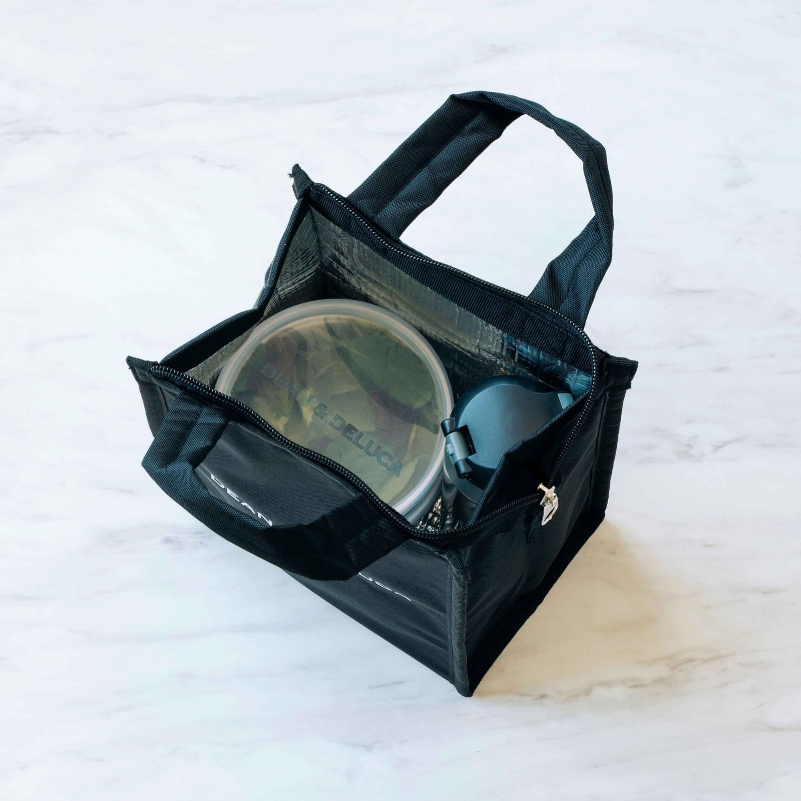 DEAN&DELUCA クーラーバッグ ブラックS 保冷バッグ ファスナー