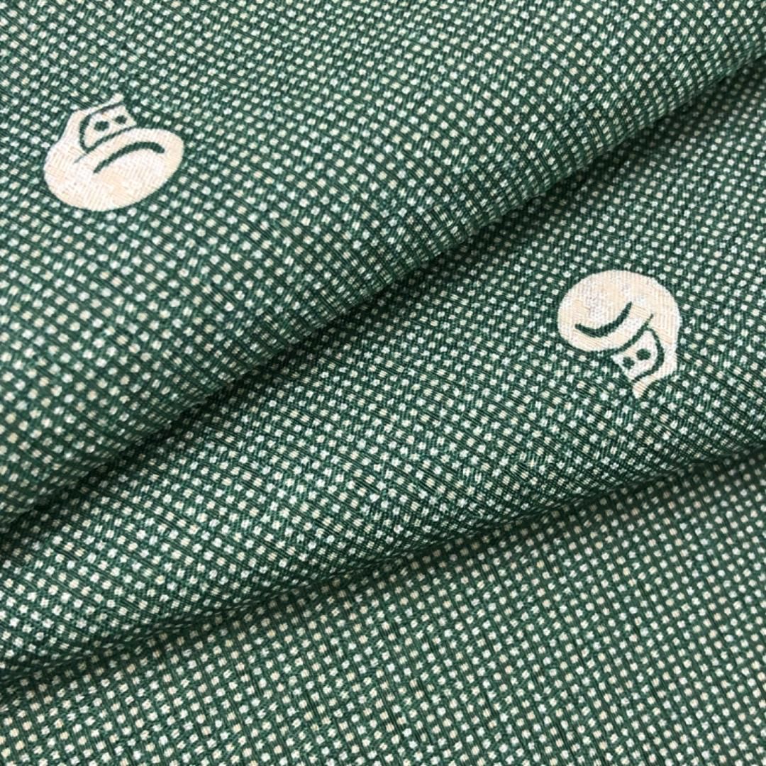 平和屋本店□極上 極型小紋 伝統工芸伊勢型写 横段取文様 参百貮拾選