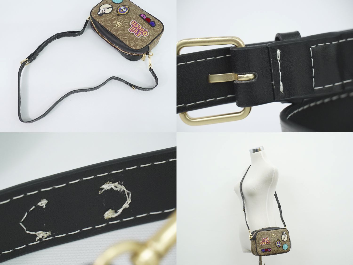 本物 コーチ COACH ディズニー Disney コラボ ヴィランズ シグネチャー 