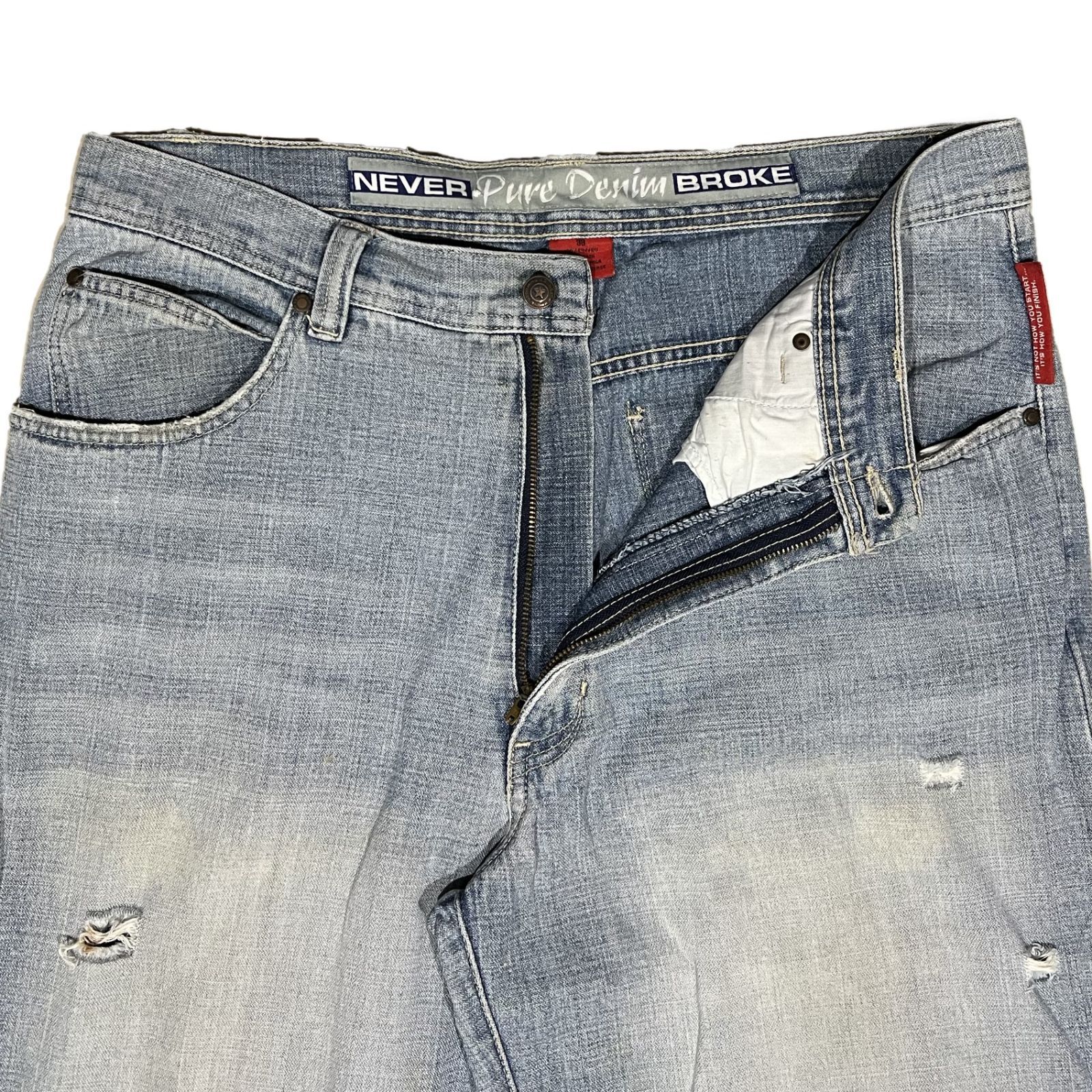 NEBER BROKE ネバーブローク Pure Denim デニムパンツ W38 - メルカリ