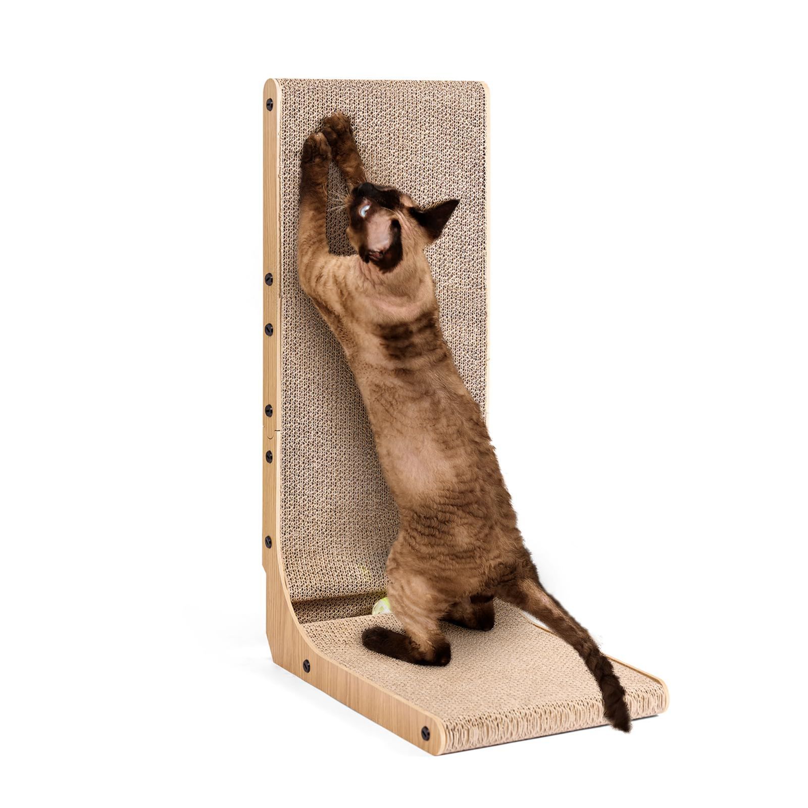 売切注意 お急ぎ下さい 爪とぎベッド 猫 猫 つめとぎ 猫 猫 家 L 爪研ぎ 猫グッズ 猫の爪とぎ段ボール EHEYCIGA L字型 42x28x68cm