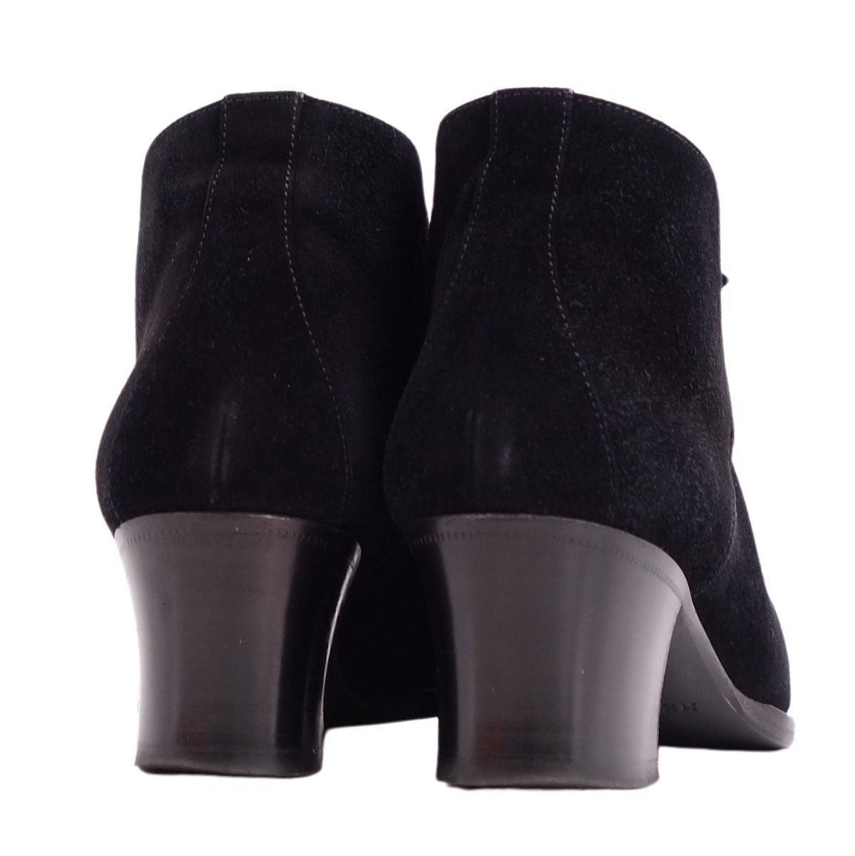 エルメス HERMES ブーツ ショートブーツ ヒール スウェードレザー  