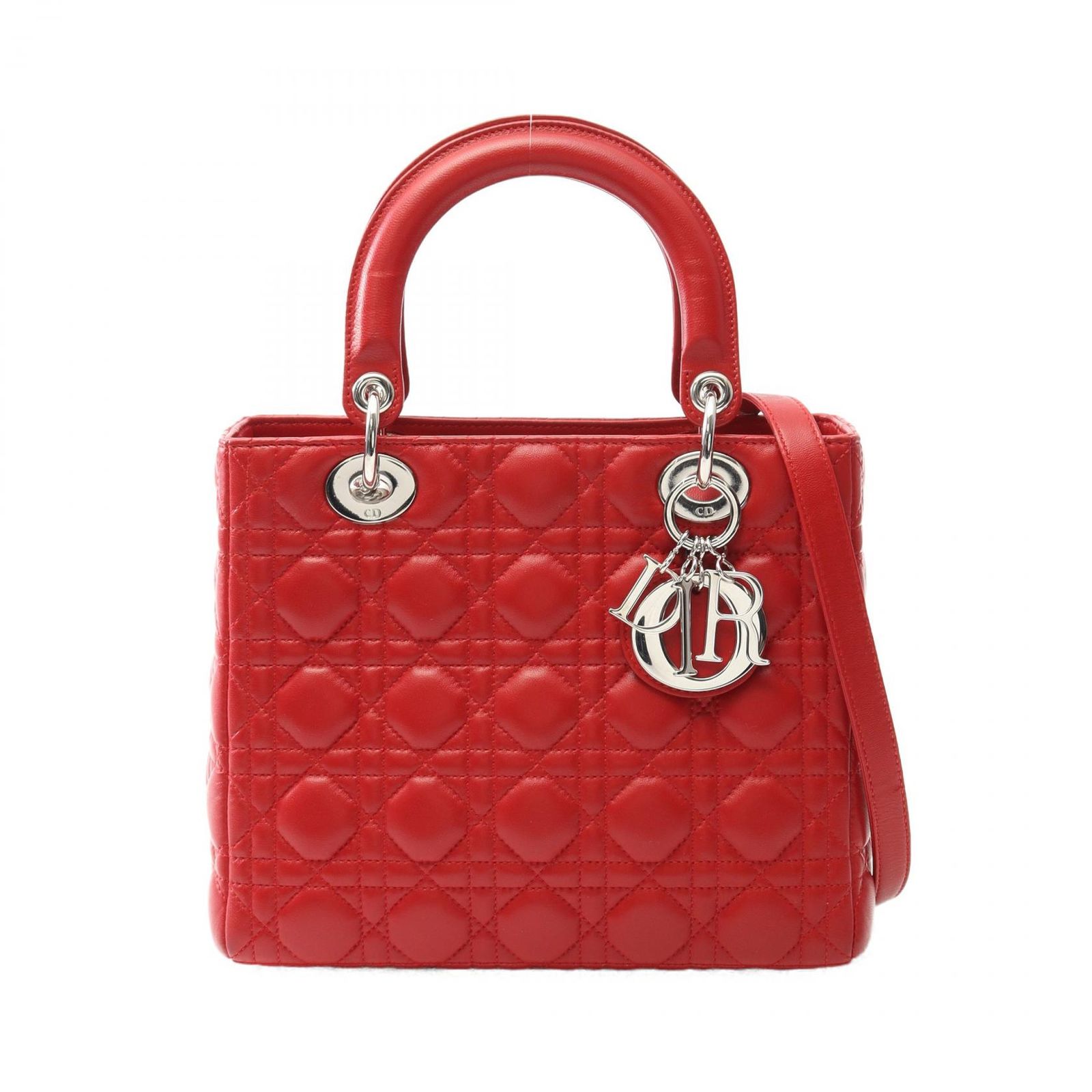 Christian Dior クリスチャンディオール LADY DIOR レディディオール カナージュ ハンドバッグ