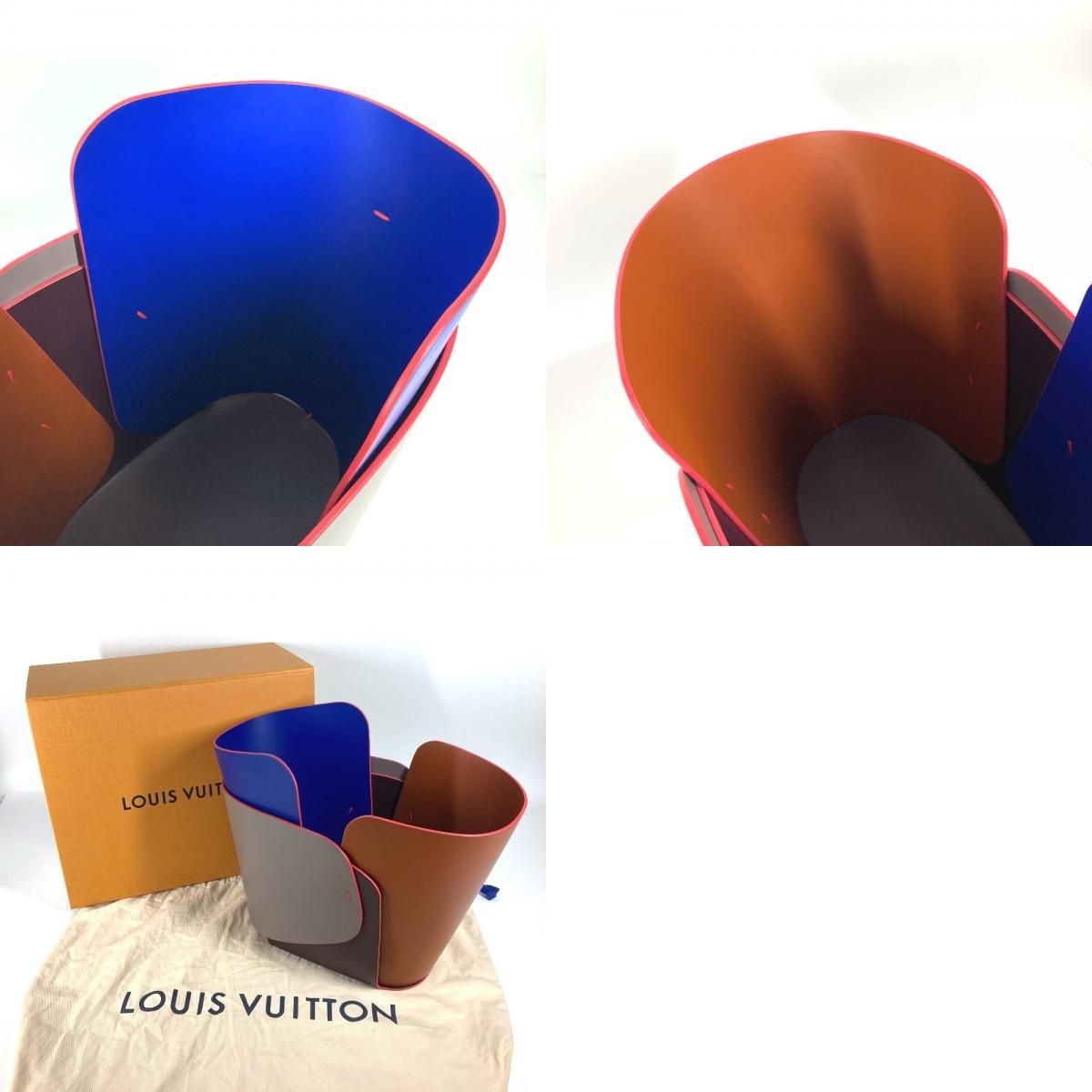 LOUIS VUITTON - ルイヴィトン LOUIS VUITTON オーバーレイボウルワイド パトリシアウルキオラ GI0322 小物入れ インテリア ばけつ オブジェ レザー マルチカラー 新品同様 LOUIS VUITTON ルイヴィトン オブジェ オーバーレイボウルワイド
