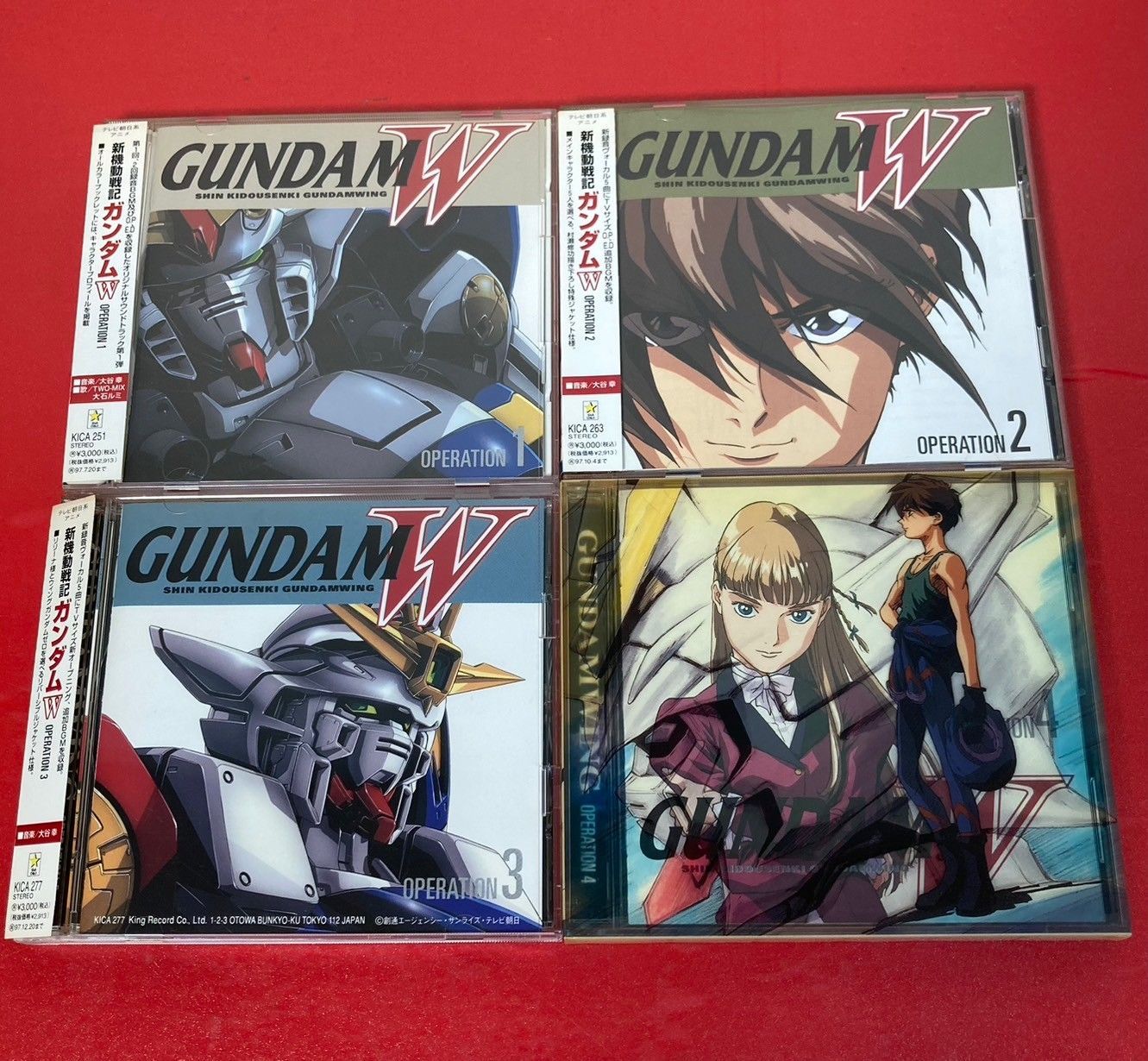 新機動戦記ガンダムＷ　ＢＧＭ集＆ソング集ＣＤ　VOL.１～４まとめ売り 新機動戦記ガンダムW BGM集＆ソング集CD VOL.1～4まとめ売り