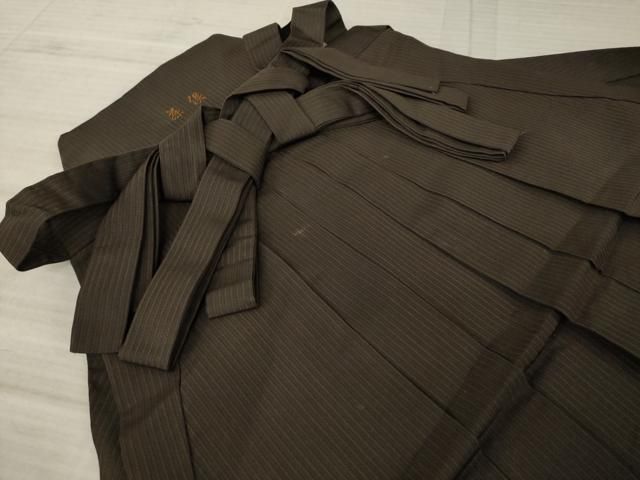 平和屋着物●男性 馬乗り袴 縞 正絹 AABA9763ck WWW_OLIVIERBERNSTEIN_COM