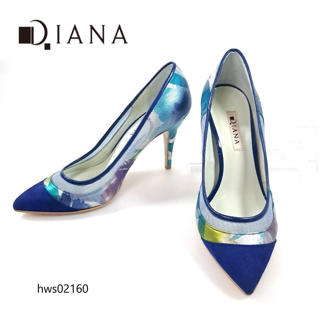 新品/DIANA/ターコイズ/ポインテッド/ハイヒール DIANA 刺繍ポインテッドトゥハイヒール - メルカリ