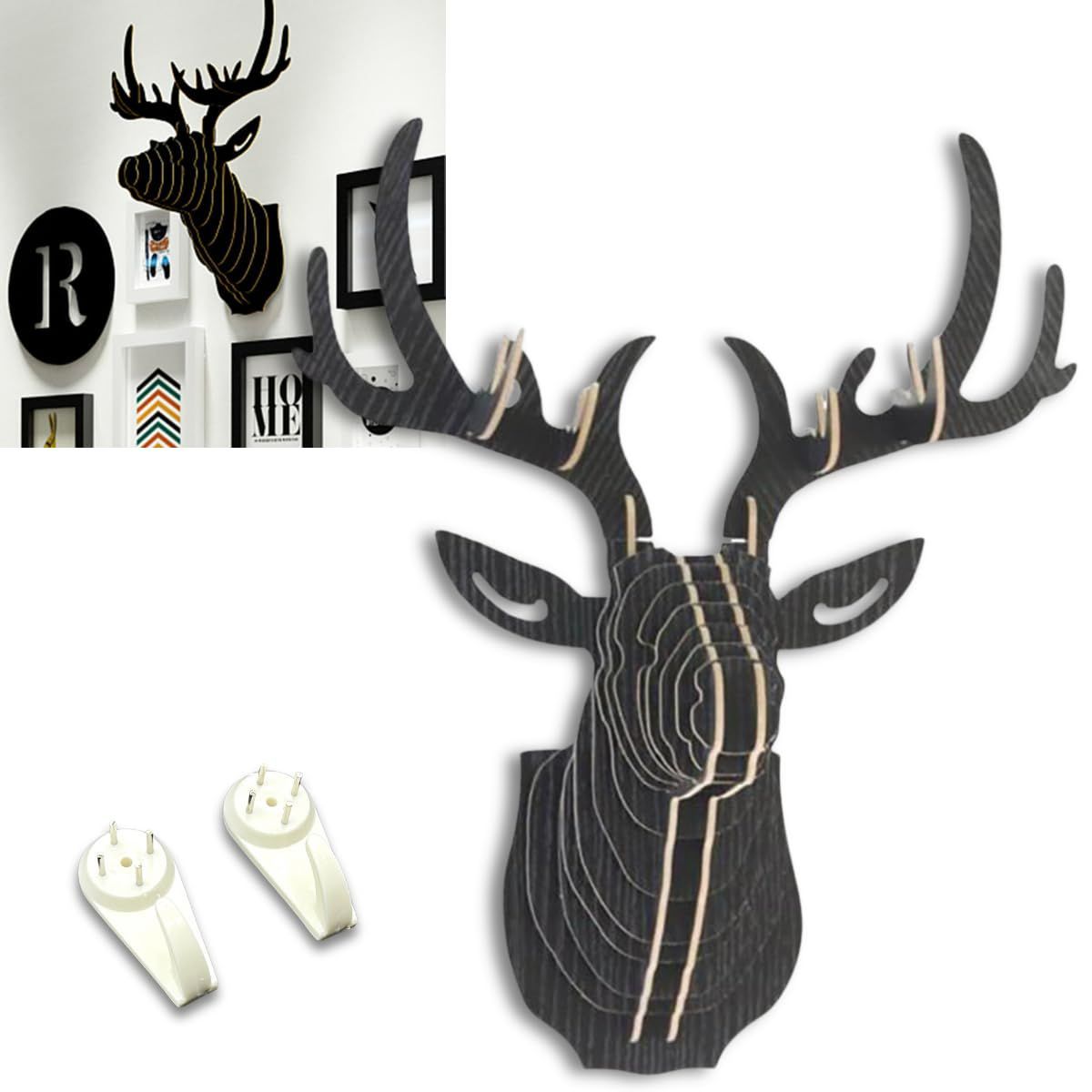 新品 HINH 鹿のオブジェ 壁飾り 壁掛け アニマルヘッド 北欧風