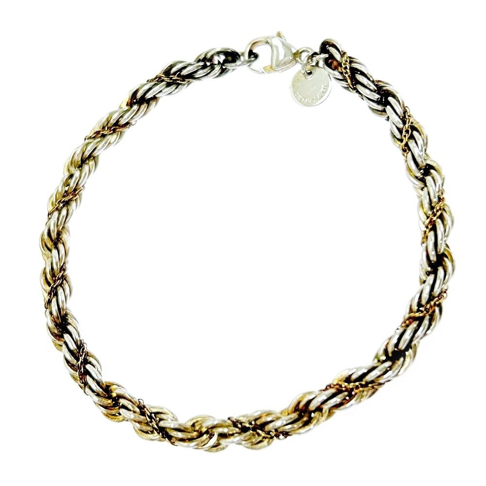 中古】TIFFANY&Co. ティファニー シルバー ゴールド ツイスト