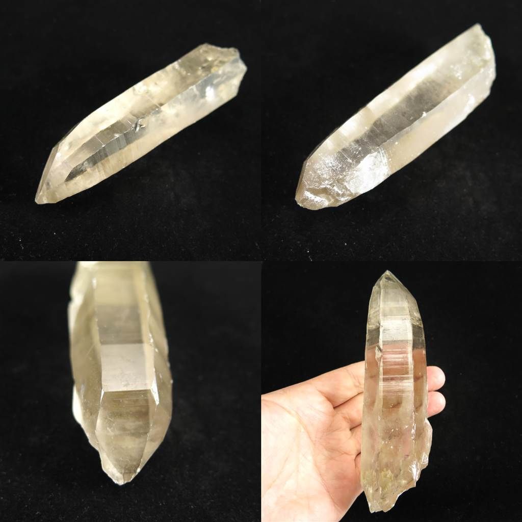 ロシアンレムリアン スモーキー 138mm 原石 249g 【榎本通商 22635