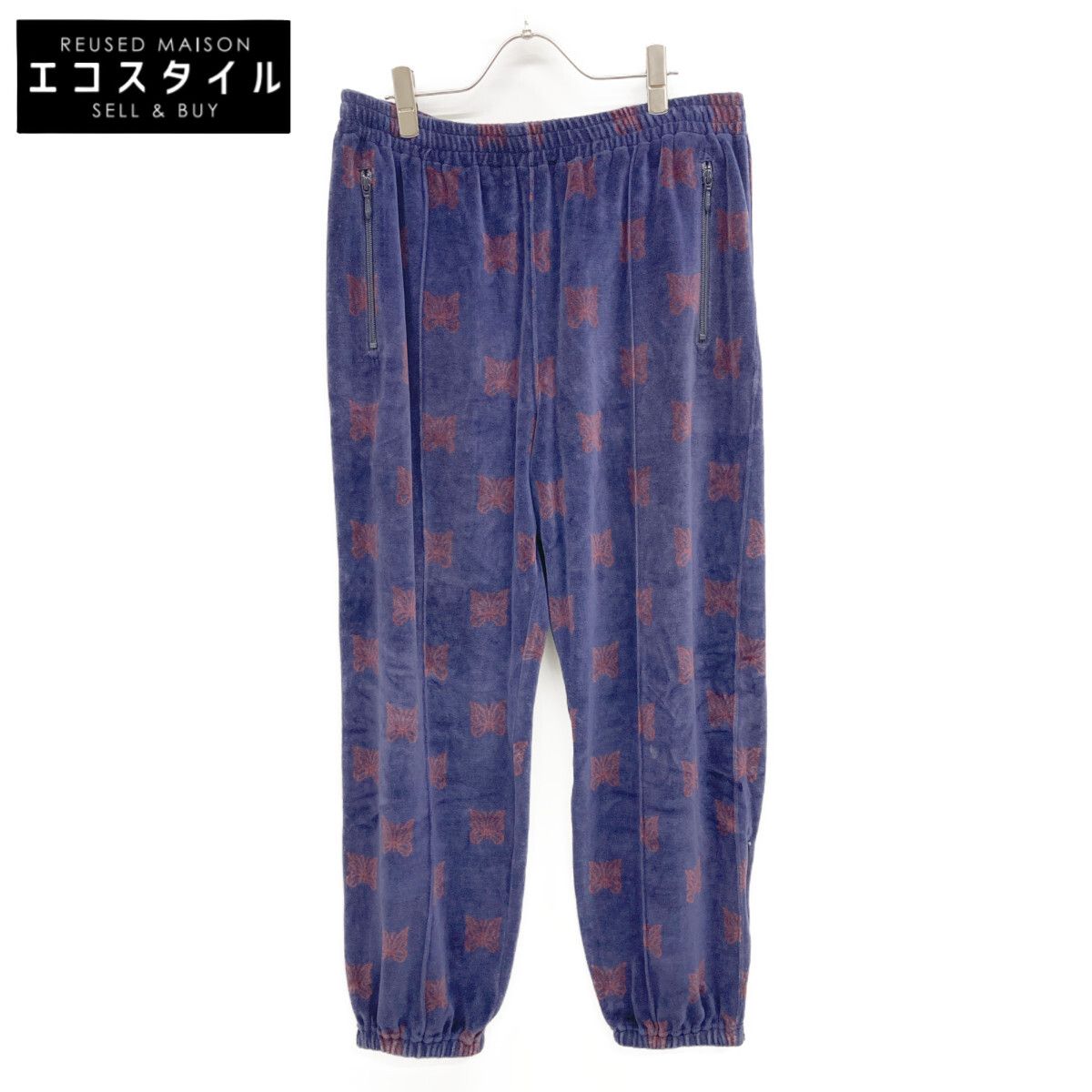 needles ニードルズ ﾈｲﾋﾞｰ LQ238 ZIPPED TRACK PANT - C/PE