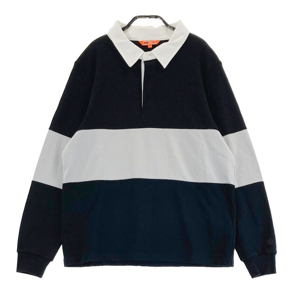 サイズ：L BEAMS GOLF ビームスゴルフ  長袖ポロシャツ ボーダー柄 ブラック系 [240101389928] ゴルフウェア レディース ストスト サイズ：L BEAMS GOLF ビームスゴルフ 長袖ポロシャツ ボーダー