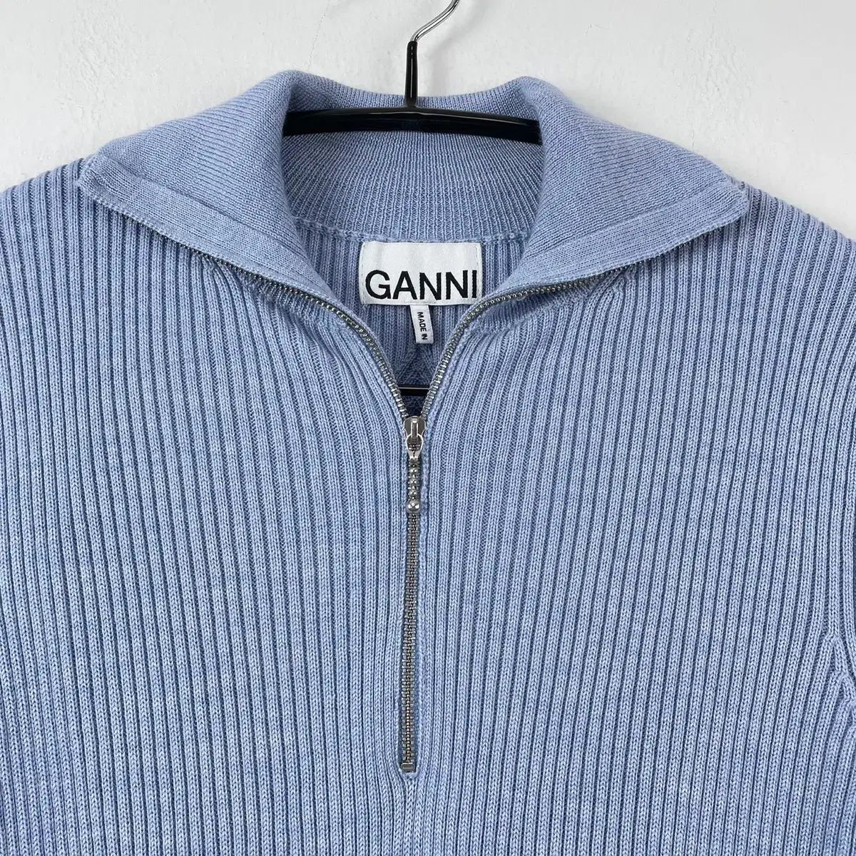 GANNI(ガニー) GANNI ハーフ ジップアップ プルオーバー ニット