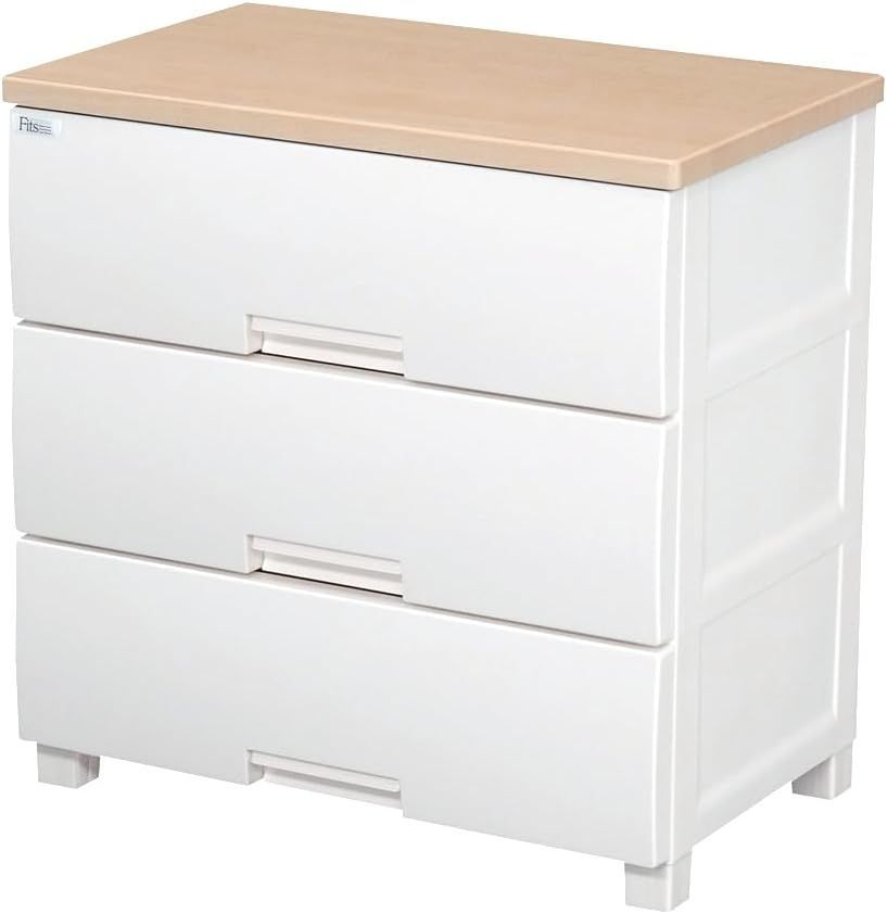 天馬 Tenma 使いやすさを追求したチェスト サイズ 豊富 完成品 フィッツプラス 3段 特許取得済 引出しロック付きで抜け落ちを防ぐ スムーズな引出し 脚付き 木製天板 インテリアに合うリビングチェスト タンス 収納ケース