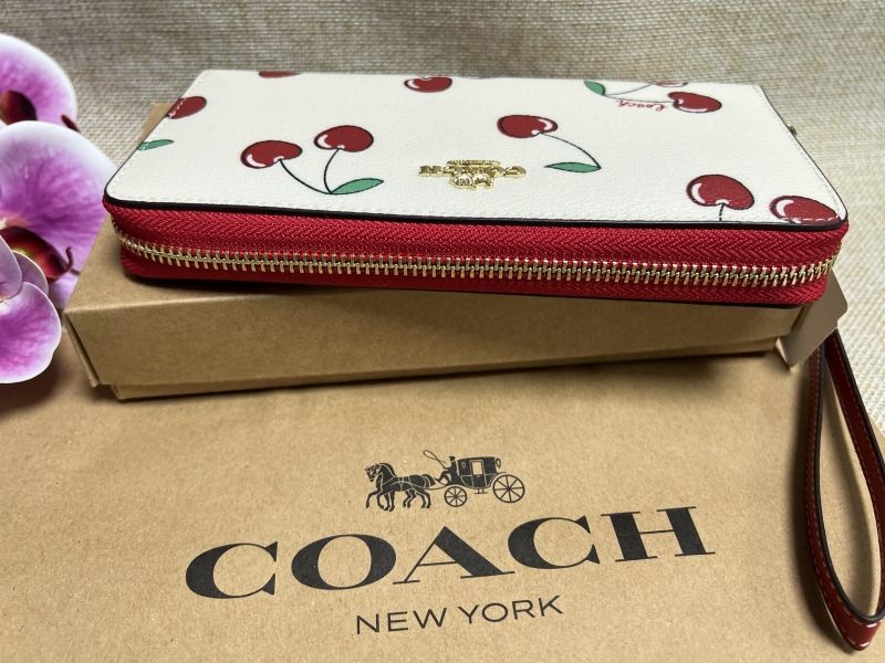 コーチ COACH 長財布 財布 CF406 ロング ジップ アラウンド ウォレット