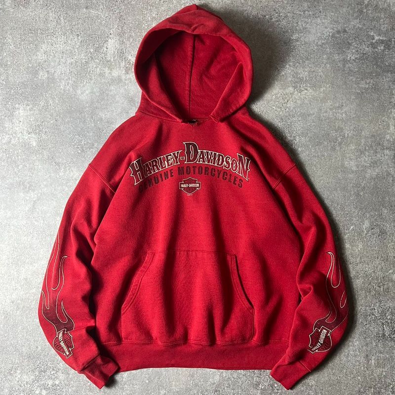 00s HARLEY DAVIDSON オフィシャル 4面 プリント スウェット 00s HARLEY DAVIDSON オフィシャル 4面 プリント スウェット