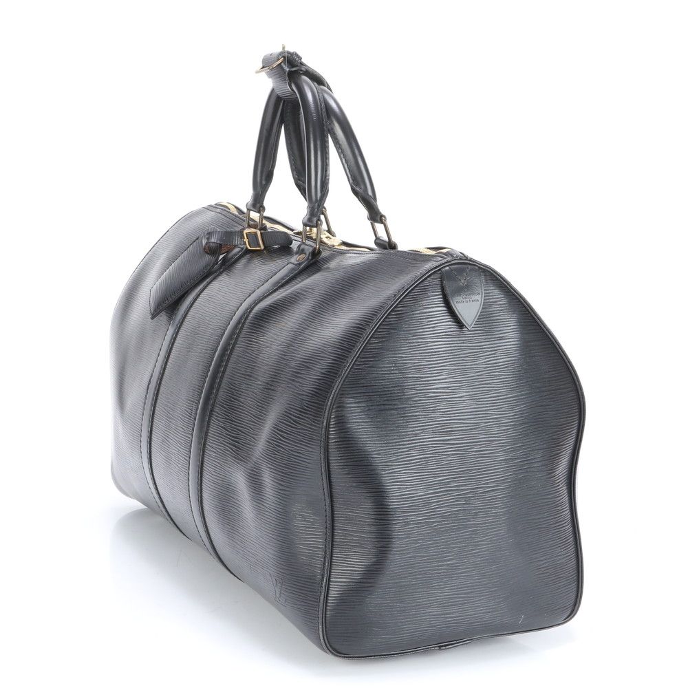 美品 ルイヴィトン キーポル50 ボストンバッグ エピ ノワール M42962 美品 ルイヴィトン キーポル50 ボストンバッグ エピ ノワール M42962