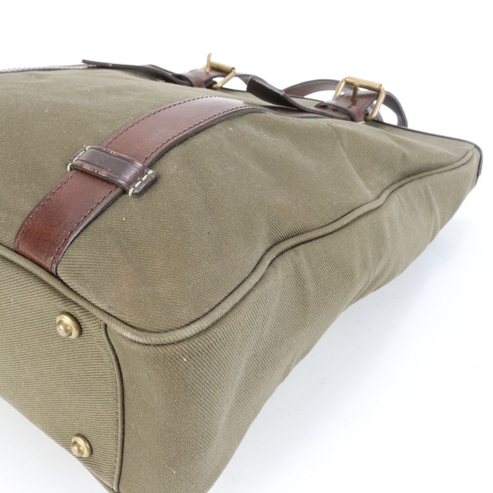 美品 ポールスミス レザー キャンバス トート バッグ ショルダー