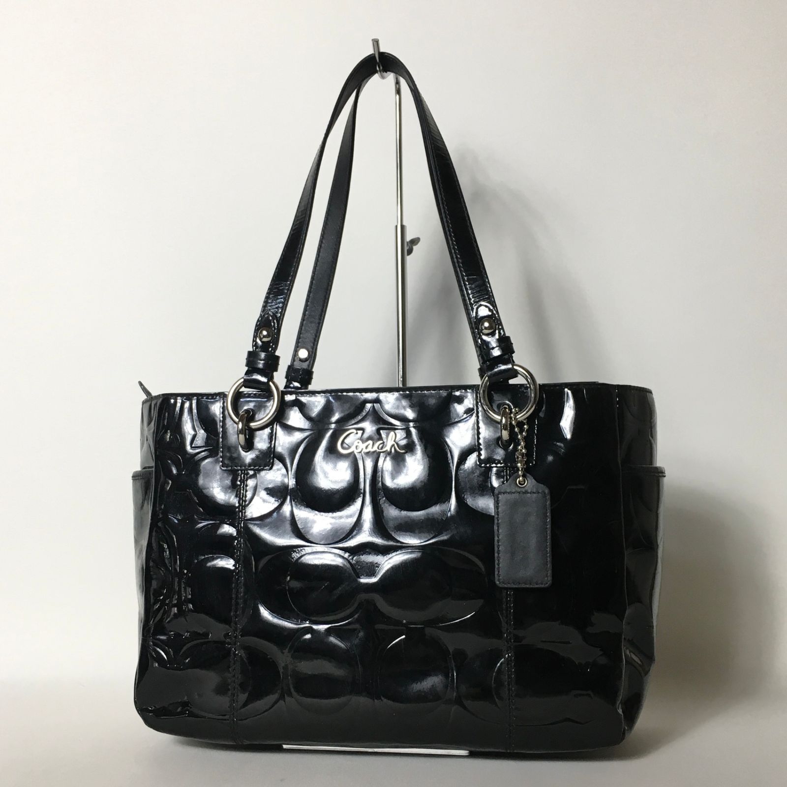 2507-61｜コーチ シグネチャー トートバッグ ブラック - メルカリ