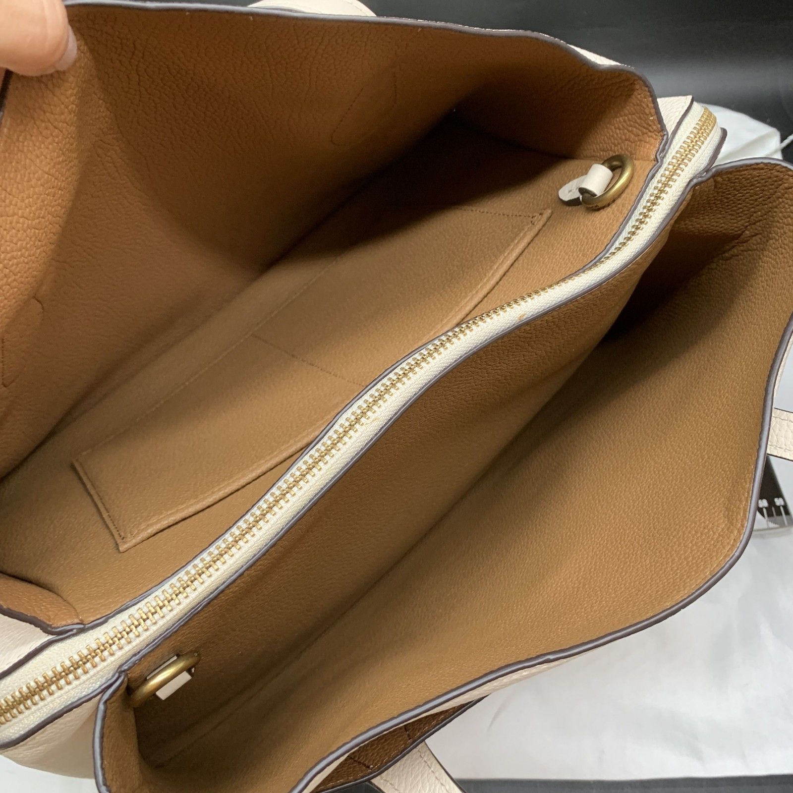 未使用保管品 コーチ COACH ターンロック レザー トートバッグ 