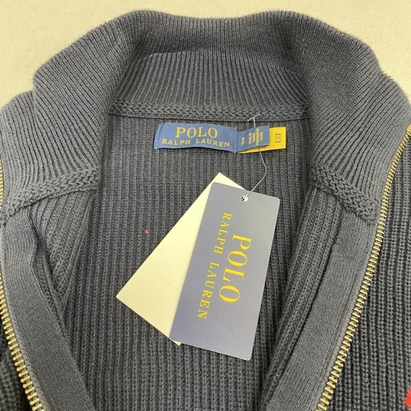 ラルフローレン　ジャケットカーディガン　M10-12 Polo Ralph Lauren（ポロラルフローレン）カーディガン 紺