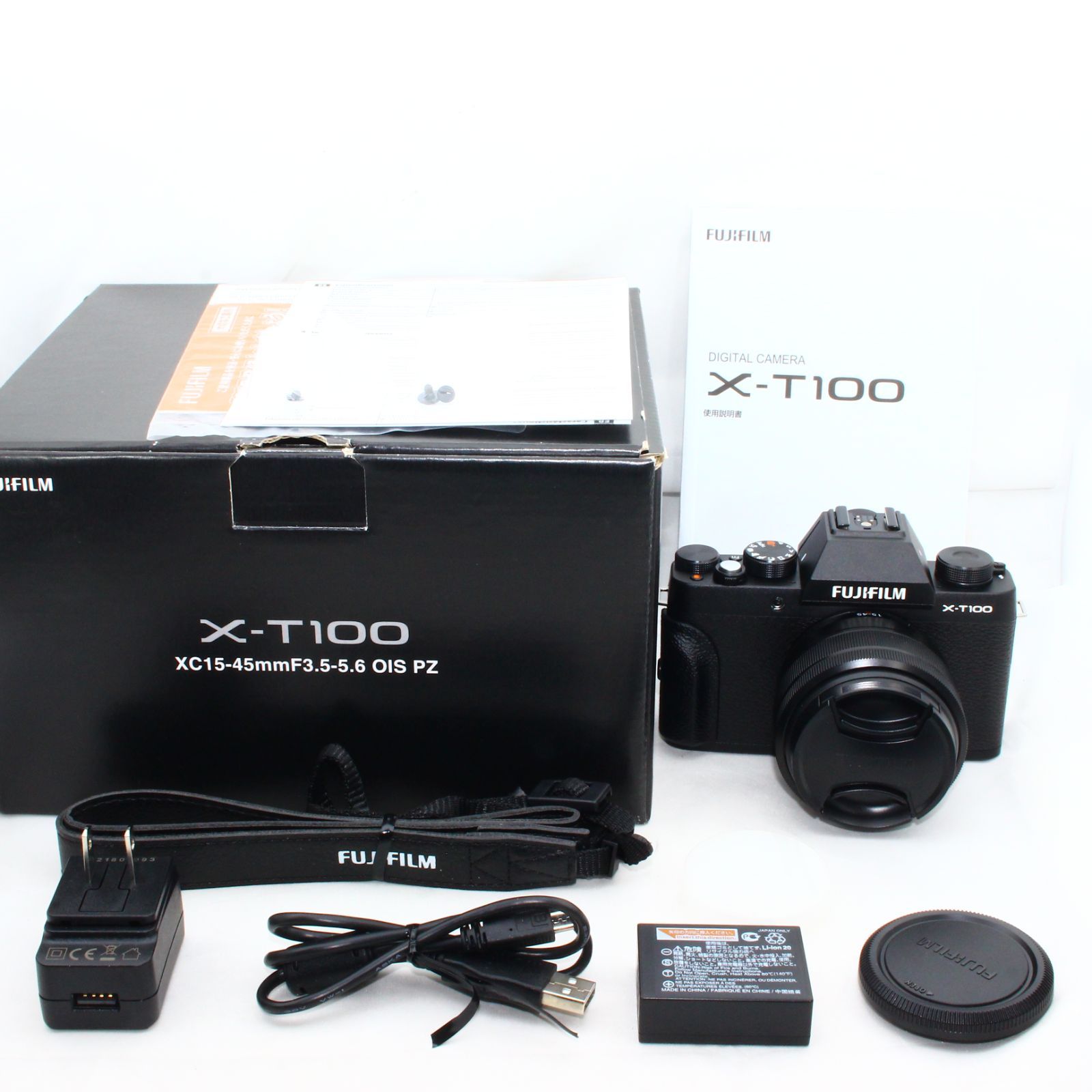 FUJIFILM X-T100 ミラーレス一眼 ブラック 富士フイルム「X-T100」は